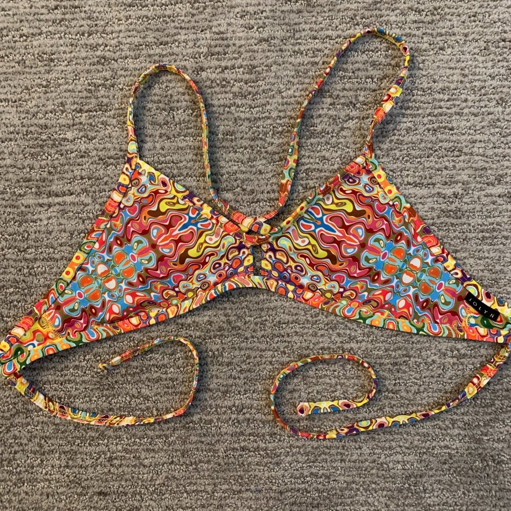 GROOVY BABY 🌀🔆 RARE Jolyn Single Vent Bikini Top